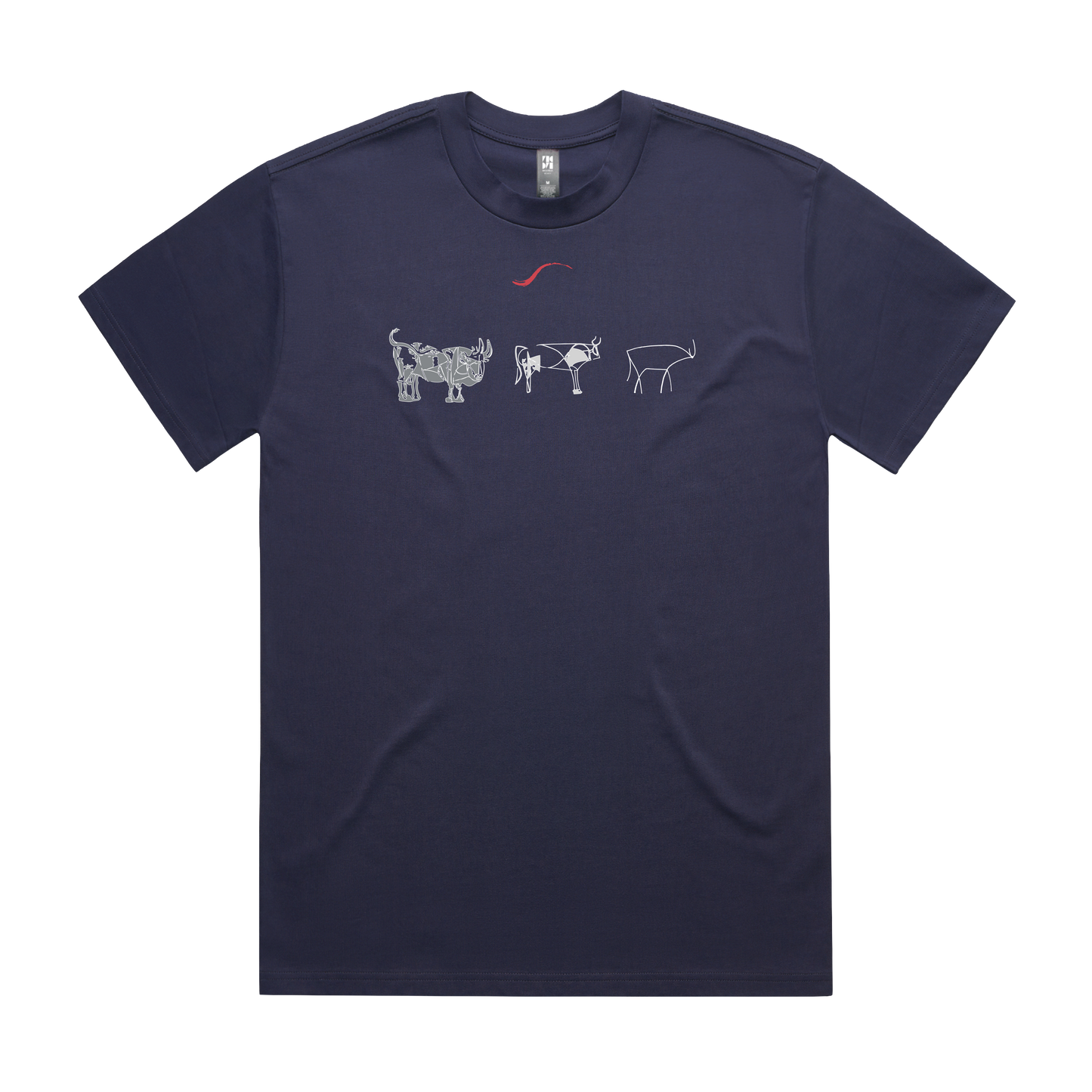 Picasso's Bull (Grey Print) - Oversized Tee