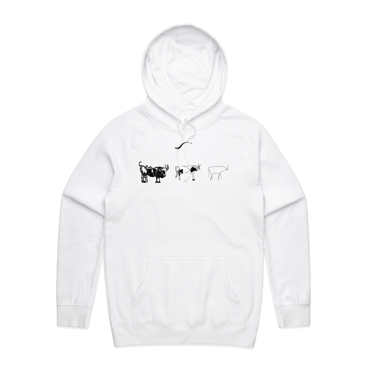 Picasso's Bull (Black Print) - Supply Hoodie